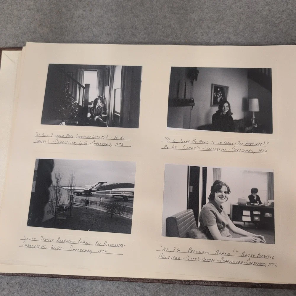 Vtg 1972-1973 Charleston WV Harrington Family Album USAF Col Patricia Harrington - Picture 10 of 16